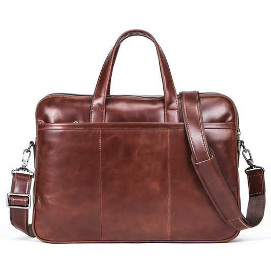 Leather Men's Handbag Multifunctional Briefcase